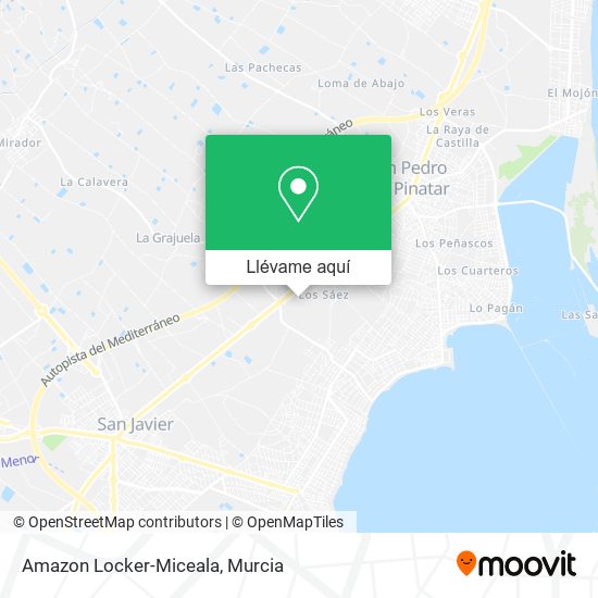 Mapa Amazon Locker-Miceala