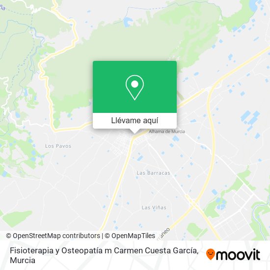 Mapa Fisioterapia y Osteopatía m Carmen Cuesta García