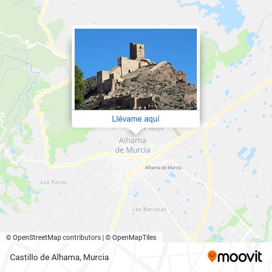 Mapa Castillo de Alhama