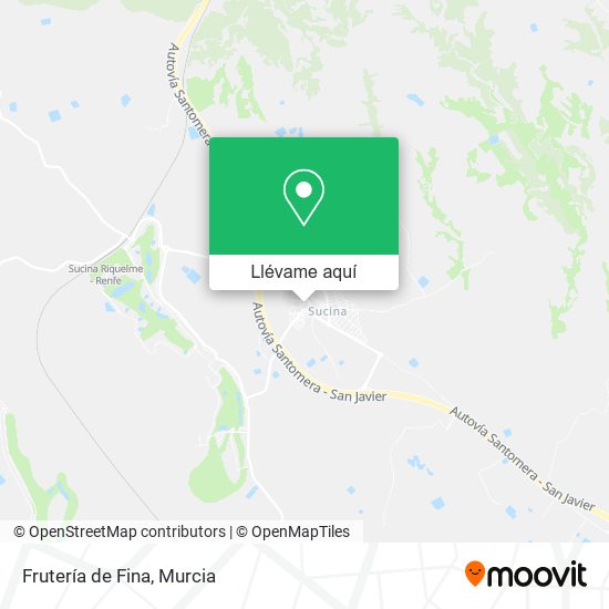 Mapa Frutería de Fina
