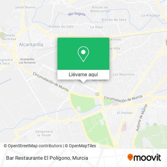 Mapa Bar Restaurante El Polígono