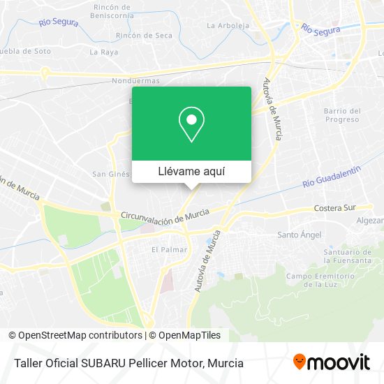 Mapa Taller Oficial SUBARU Pellicer Motor