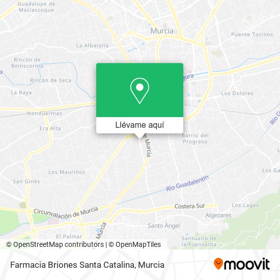 Mapa Farmacia Briones Santa Catalina