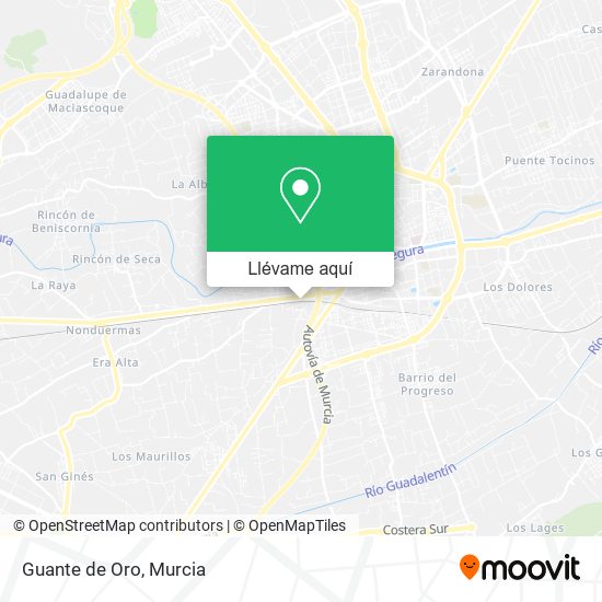 Mapa Guante de Oro