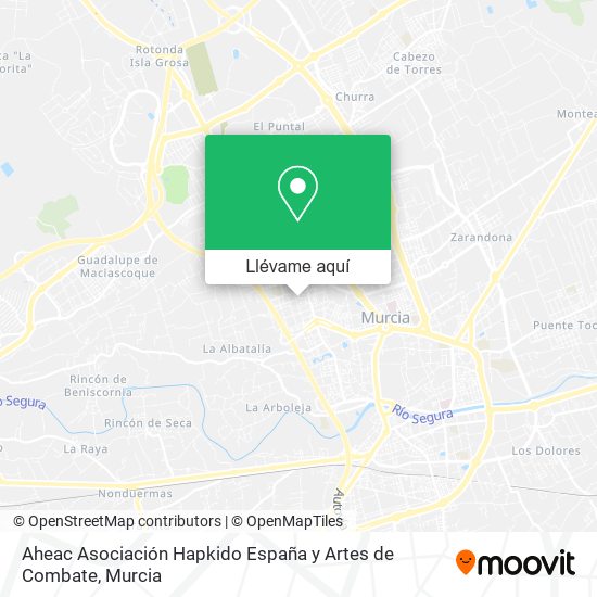Mapa Aheac Asociación Hapkido España y Artes de Combate