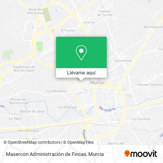 Mapa Masercon Administración de Fincas