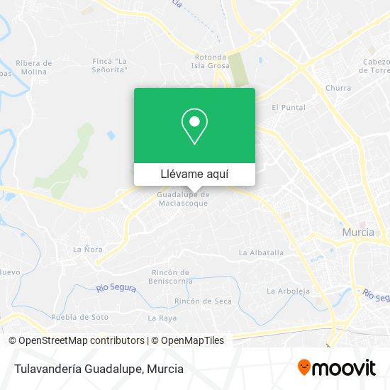 Mapa Tulavandería Guadalupe