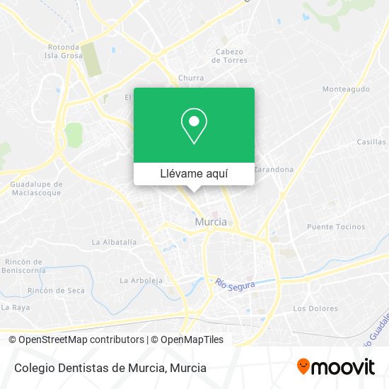 Mapa Colegio Dentistas de Murcia