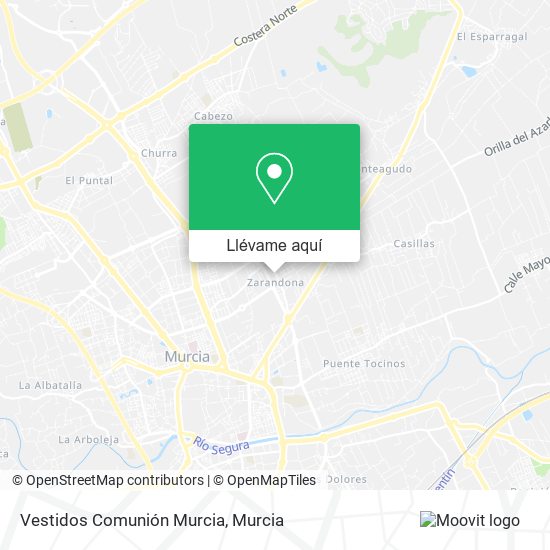 Mapa Vestidos Comunión Murcia