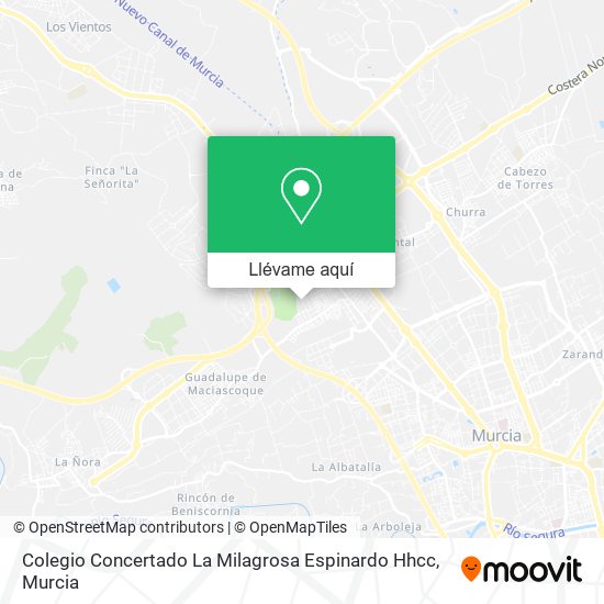 Mapa Colegio Concertado La Milagrosa Espinardo Hhcc