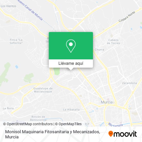 Mapa Monisol Maquinaria Fitosanitaria y Mecanizados