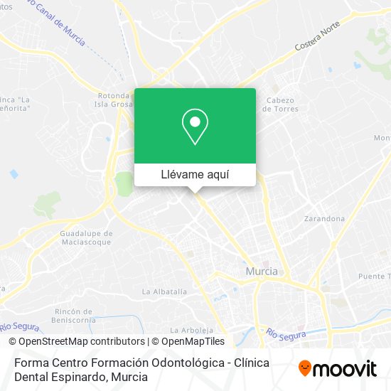 Mapa Forma Centro Formación Odontológica - Clínica Dental Espinardo