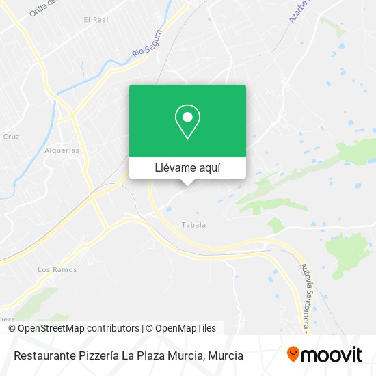 Mapa Restaurante Pizzería La Plaza Murcia