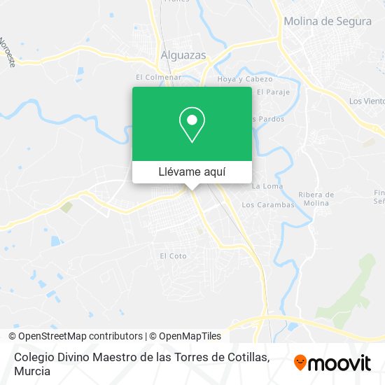 Mapa Colegio Divino Maestro de las Torres de Cotillas