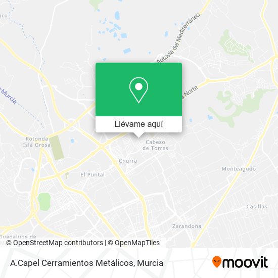 Mapa A.Capel Cerramientos Metálicos