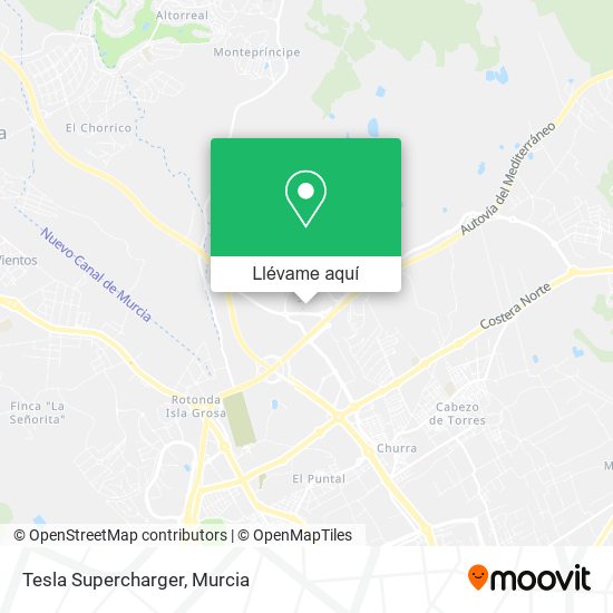 Mapa Tesla Supercharger