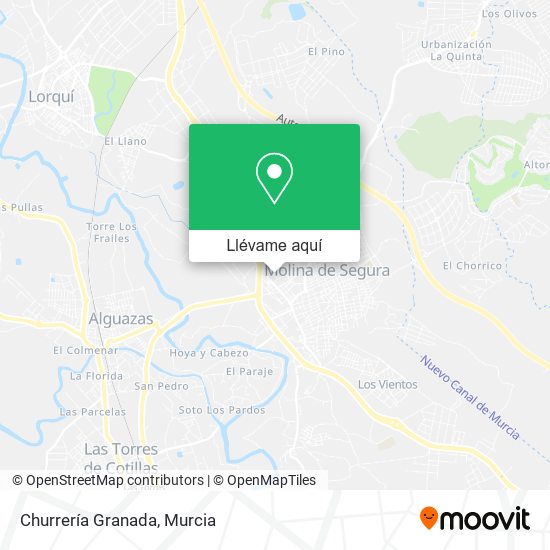 Mapa Churrería Granada
