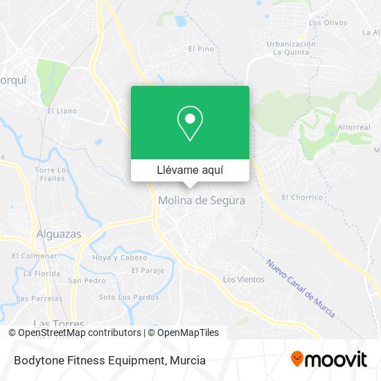 Mapa Bodytone Fitness Equipment