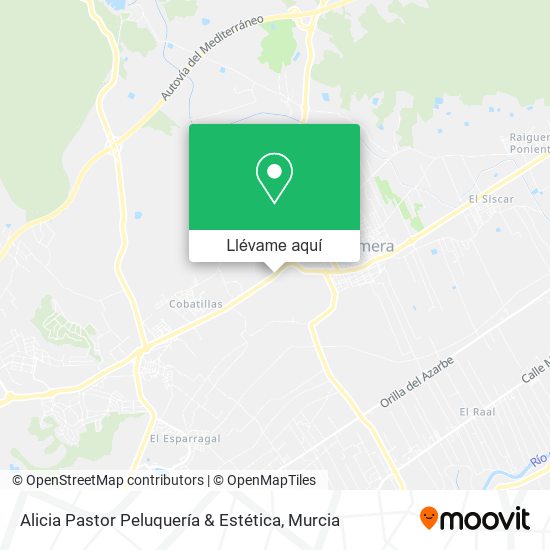 Mapa Alicia Pastor Peluquería & Estética