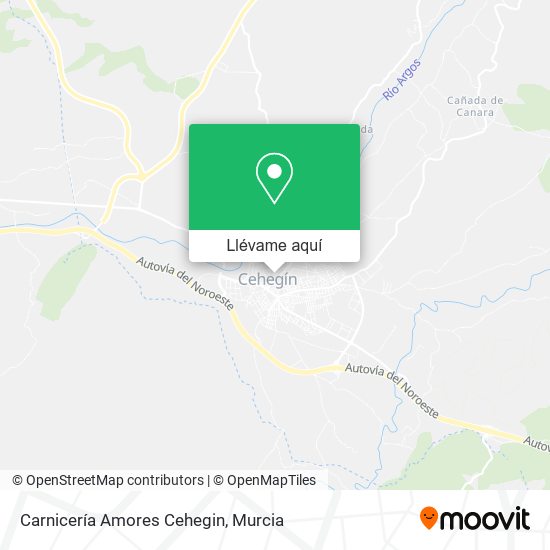 Mapa Carnicería Amores Cehegin