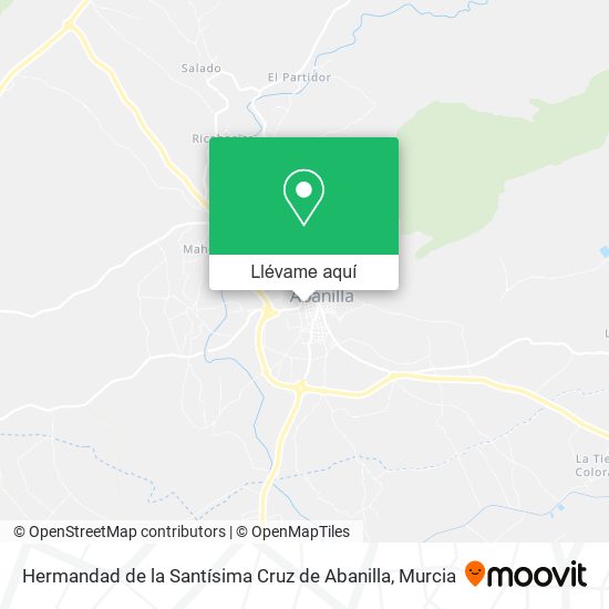 Mapa Hermandad de la Santísima Cruz de Abanilla