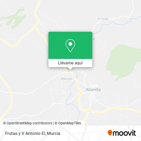 Mapa Frutas y V Antonio El