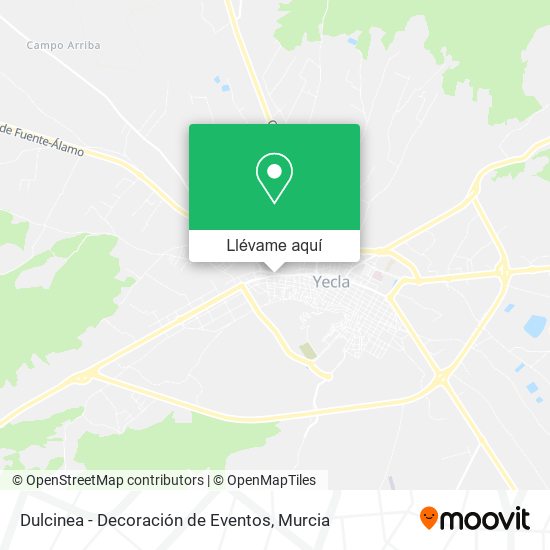 Mapa Dulcinea - Decoración de Eventos