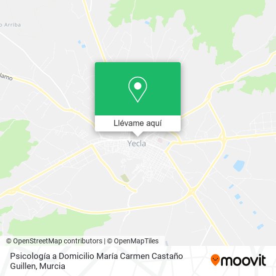 Mapa Psicología a Domicilio María Carmen Castaño Guillen