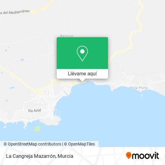 Mapa La Cangreja Mazarrón