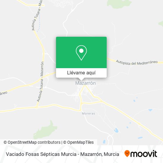Mapa Vaciado Fosas Sépticas Murcia - Mazarrón