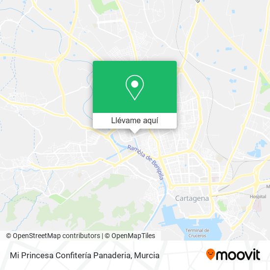 Mapa Mi Princesa Confitería Panaderia