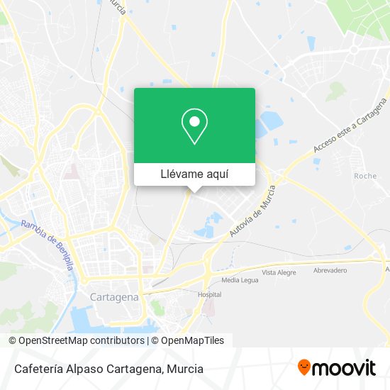 Mapa Cafetería Alpaso Cartagena
