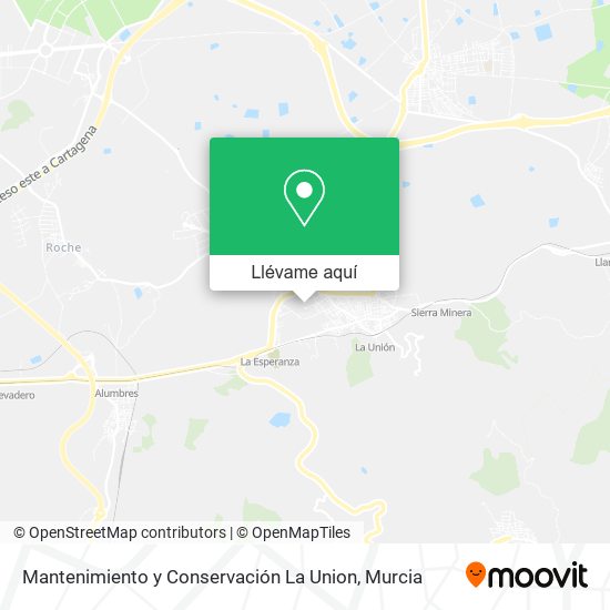 Mapa Mantenimiento y Conservación La Union