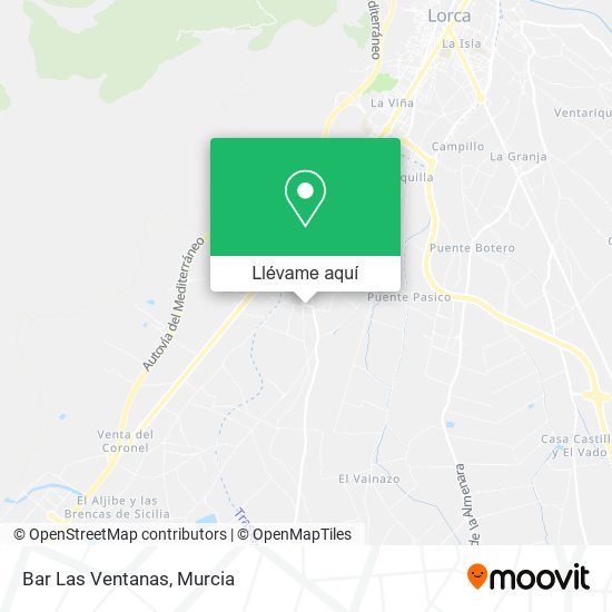 Mapa Bar Las Ventanas
