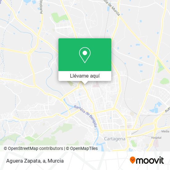 Mapa Aguera Zapata, a