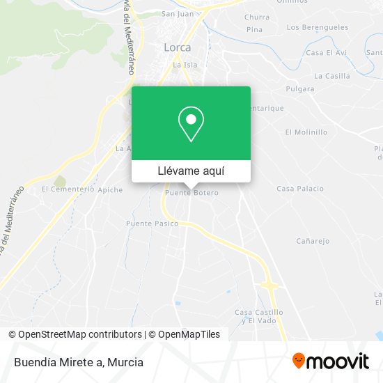 Mapa Buendía Mirete a