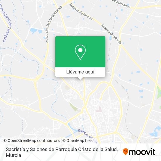 Mapa Sacristía y Salones de Parroquia Cristo de la Salud