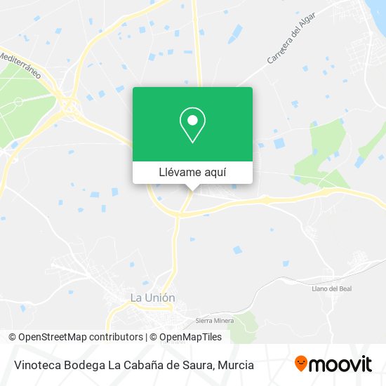 Mapa Vinoteca Bodega La Cabaña de Saura