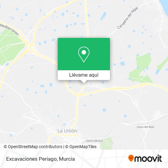 Mapa Excavaciones Periago