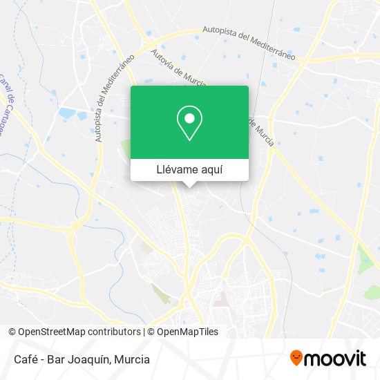 Mapa Café - Bar Joaquín