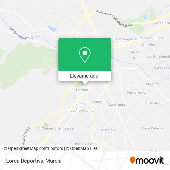 Mapa Lorca Deportiva