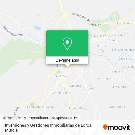 Mapa Inversiones y Gestiones Inmobiliarias de Lorca