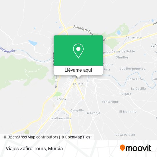 Mapa Viajes Zafiro Tours