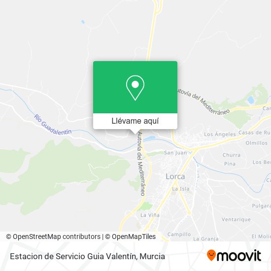 Mapa Estacion de Servicio Guia Valentín