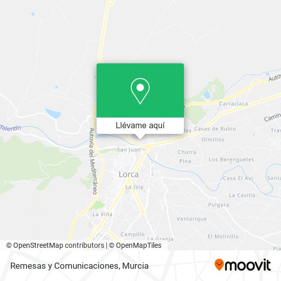 Mapa Remesas y Comunicaciones