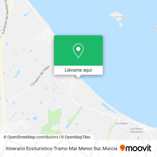 Mapa Itinerario Ecoturístico Tramo Mar Menor Sur