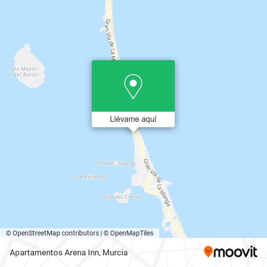 Mapa Apartamentos Arena Inn
