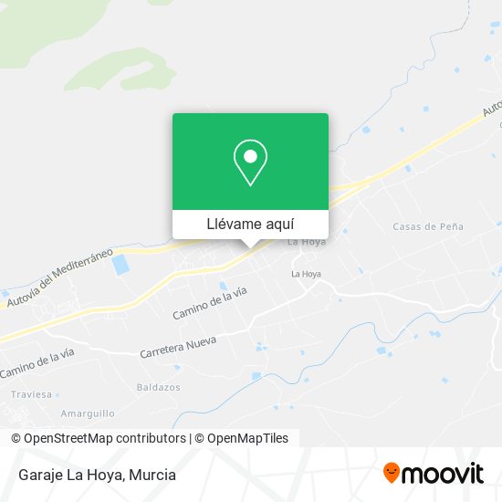 Mapa Garaje La Hoya