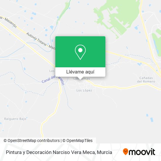 Mapa Pintura y Decoración Narciso Vera Meca