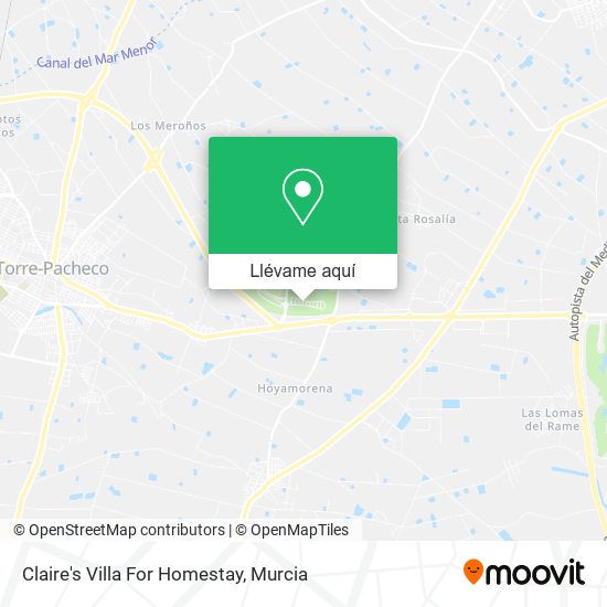 Mapa Claire's Villa For Homestay